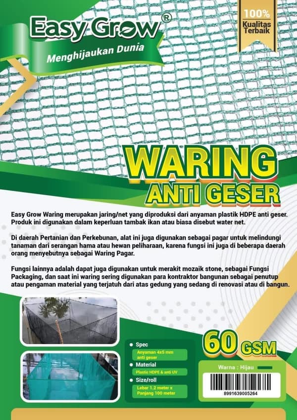WARING GREEN DOUBLE ANTI GESER ECERAN